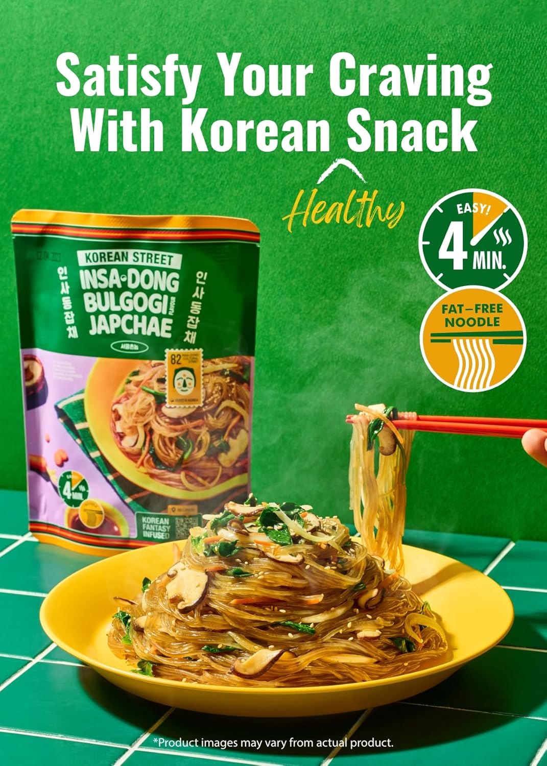 Macarrão Instantâneo Bulgogi Japchae 103grs | rua coreana