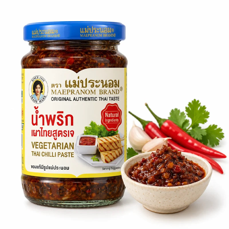 Pasta de Chile Tailandesa Vegetariana 228g | Maepranom