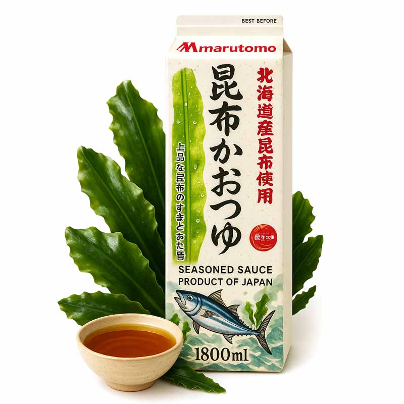 Salsa Concentrada de Dashi con Alga Kombu 1.8L | Marutomo