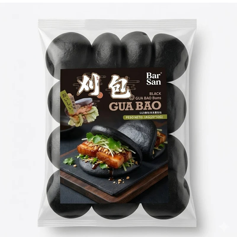 Gua Bao Negro Congelado 1kg