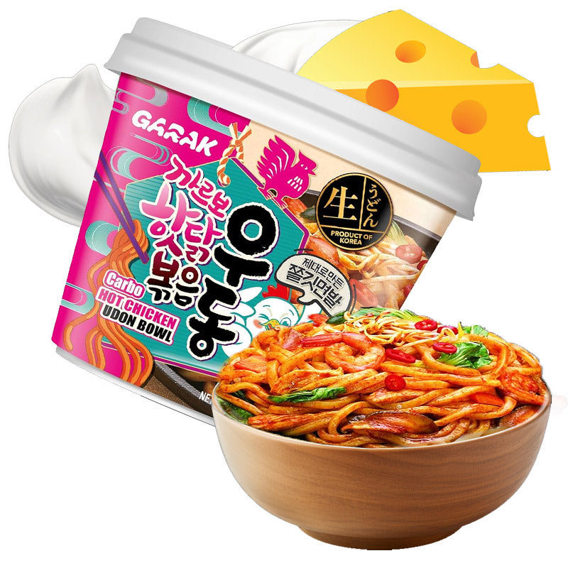Udon Coreano de Pollo Picante Carbonara Big bowl 215grs | Garak