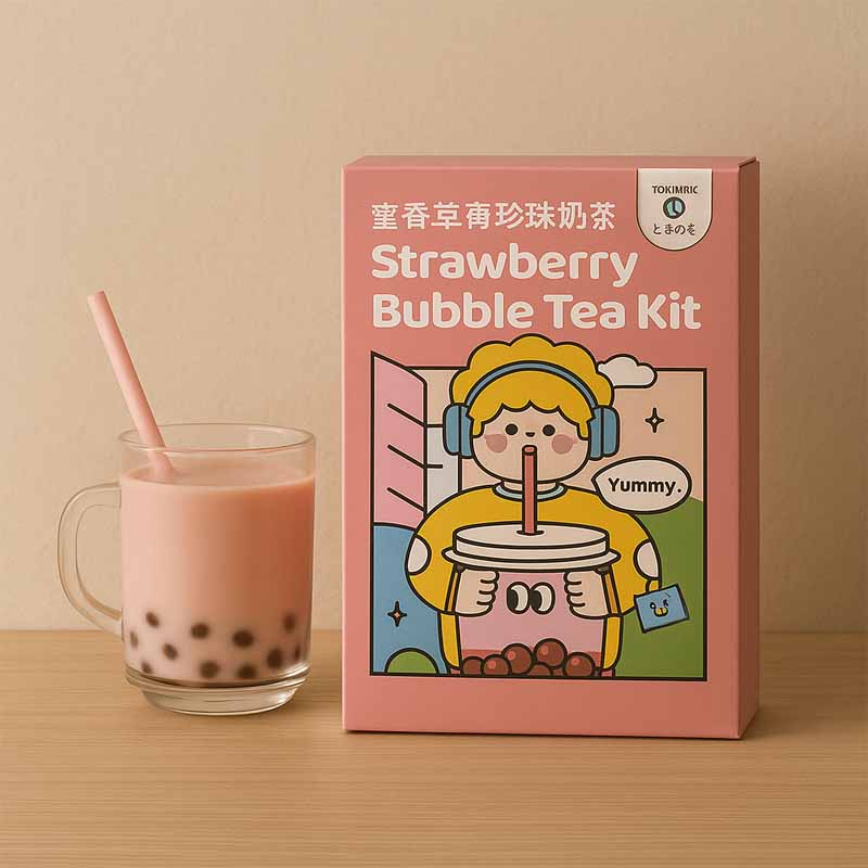 Kit Bubble tea Fresa 255grs | 3 Raciones
