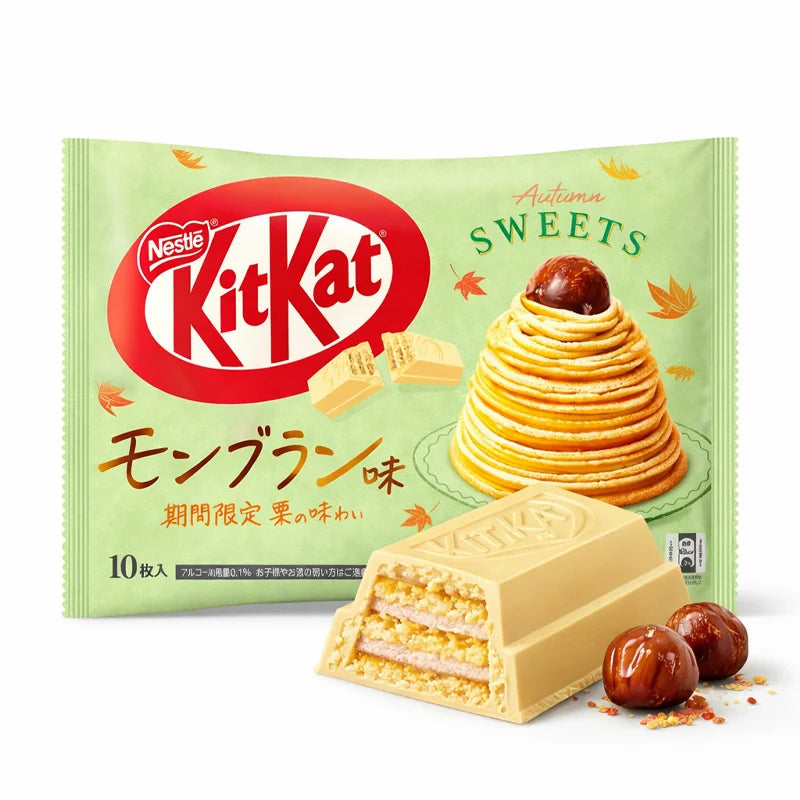 KitKat Japonés Sabor Mont Blanc Castaña 116grs | Edición Otoño