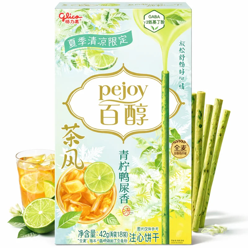 Pejoy Palitos Rellenos Sabor Lima y Té Oolong 42grs