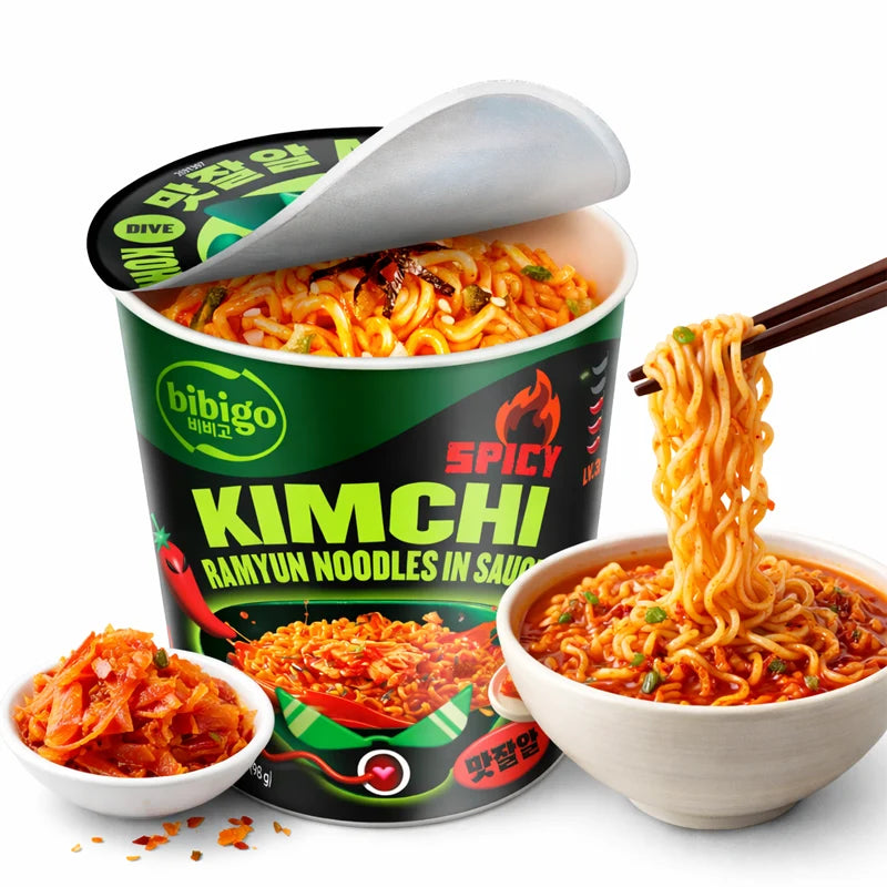 Ramyun Coreano con Salsa Picante de Kimchi 98grs | Bibigo