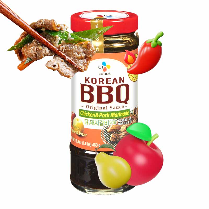 Salsa Barbacoa Coreano Para Pollo y Cerdo Picante 500grs | CJ FOOD