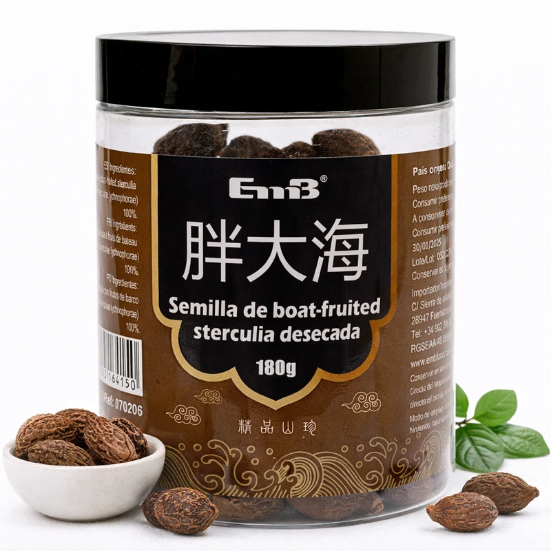 Semilla de Sterculia Desecada (Boat-Fruited Sterculia) 180grs