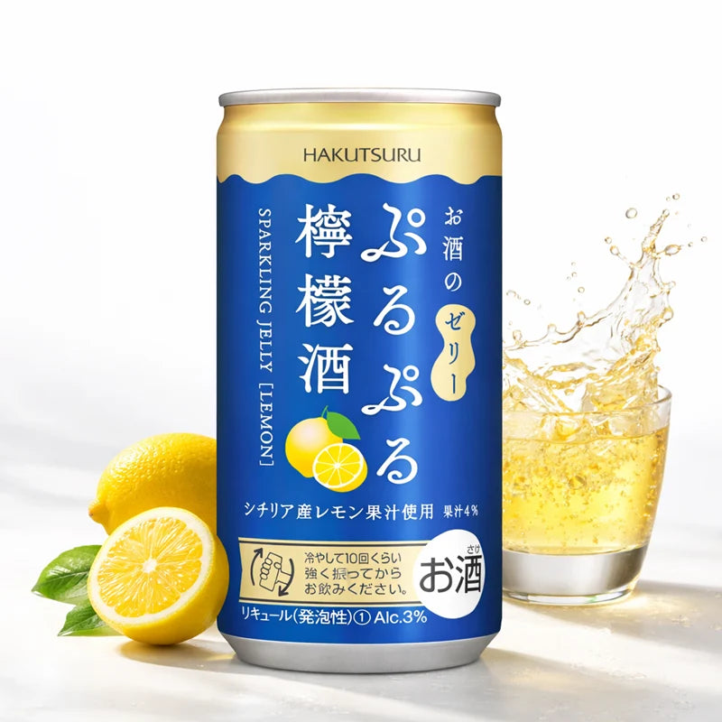 Bebida Japonesa de Gelatina con Gas y Limón – Sparkling Jelly Lemon Drink