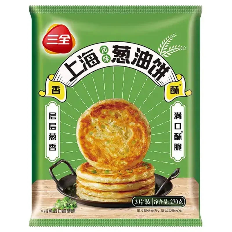 Sanquan Shanghai-Style Scallion Pancakes 270g