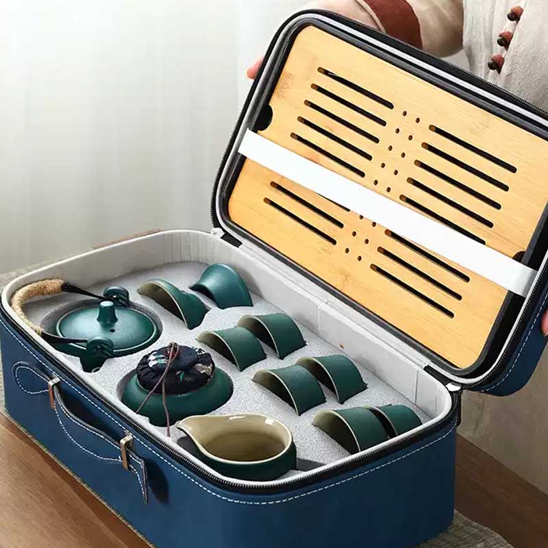 Juego de té con bolsa de viaje 1