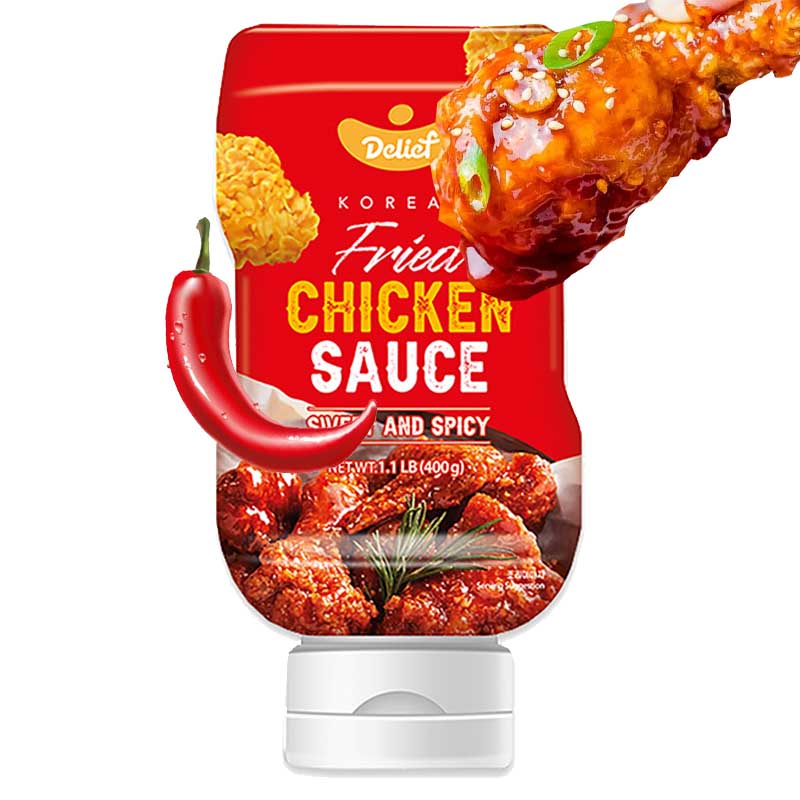Salsa Coreana de Pollo Frito Dulce y Picante 400grs
