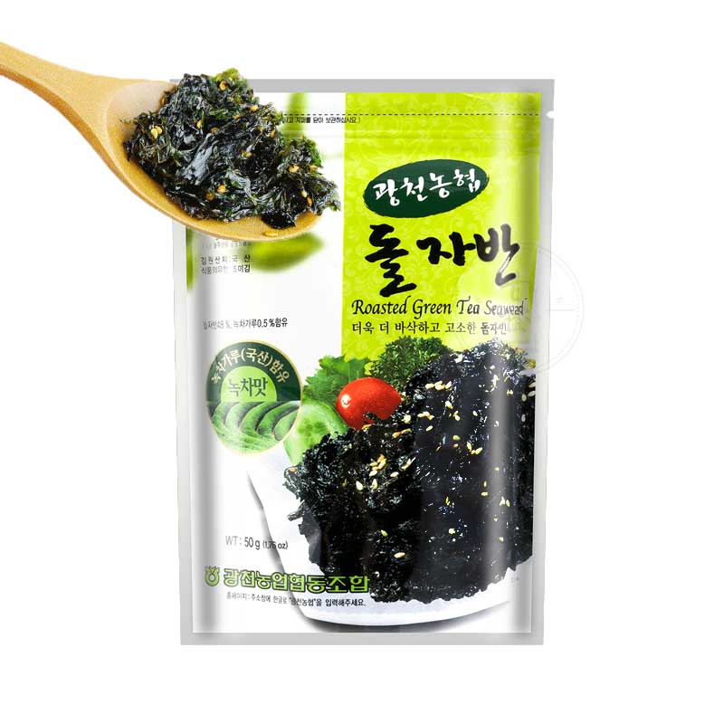 Alga Nori Coreano Condimiento Snack Té verde 50g