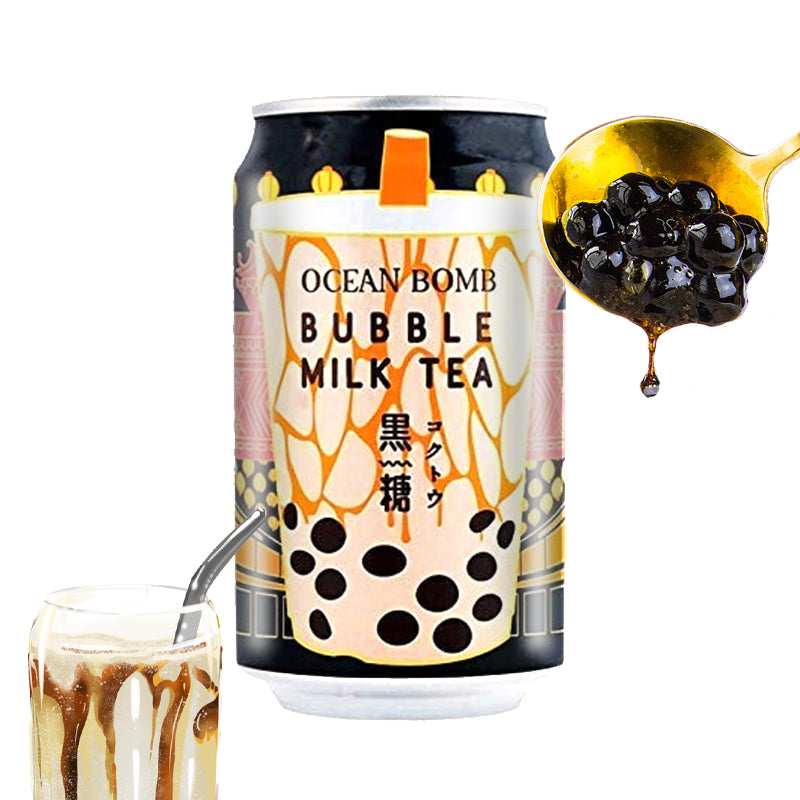 Boba tea tanwanés con Azúcar moreno| Leche con té 315ml