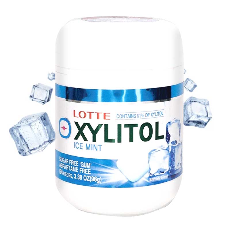 Chicles Coreano Xylitol Sabor Menta 96g | Lotte