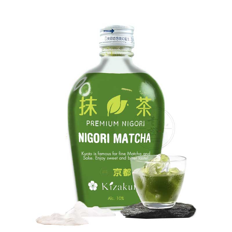 Japanese Sake from Kyoto Nigori with Matcha 300ml