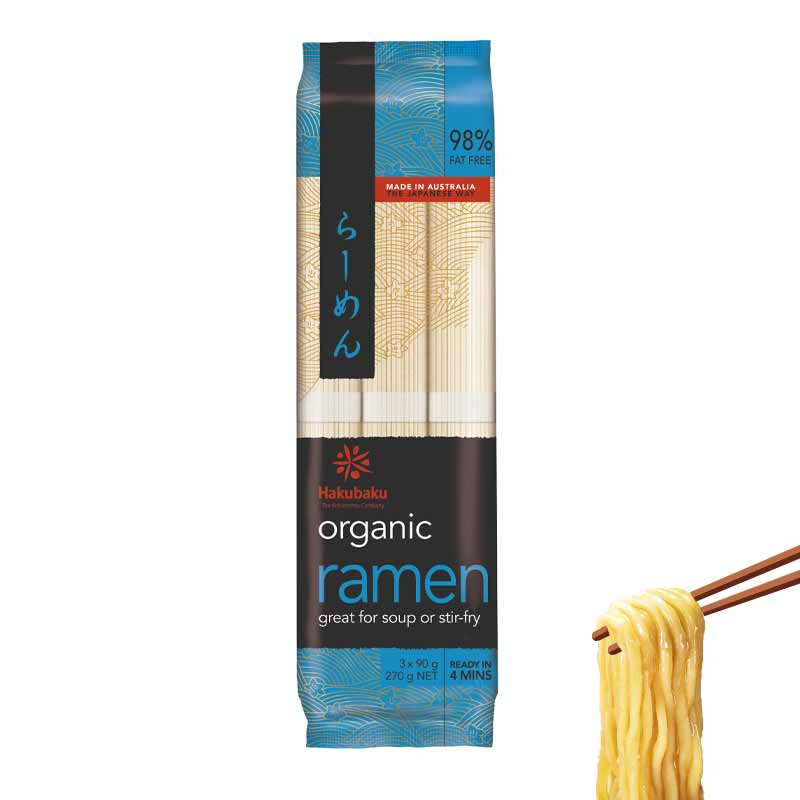 Fideos Ramen orgánico 270g | Hakubaku