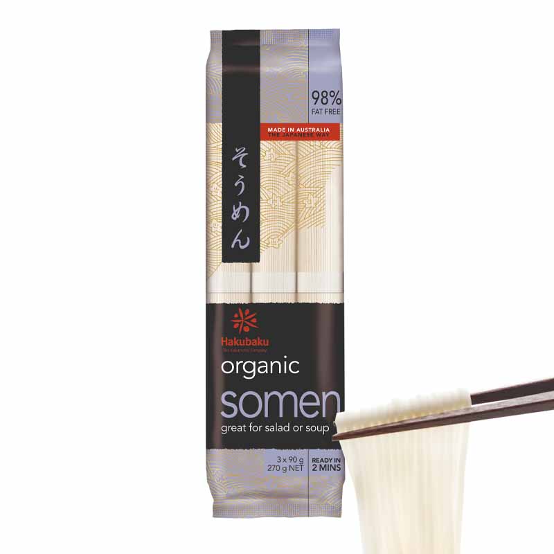 Fideos Somen orgánico 270g | Hakubaku