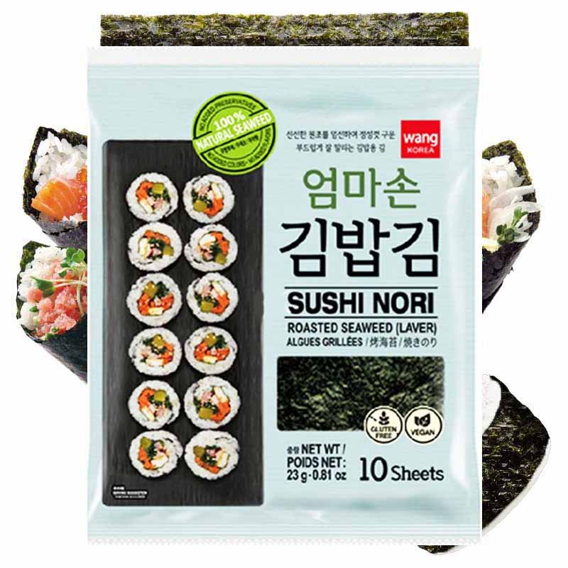 Alga Nori coreano 22g | 10 hojas | Wang