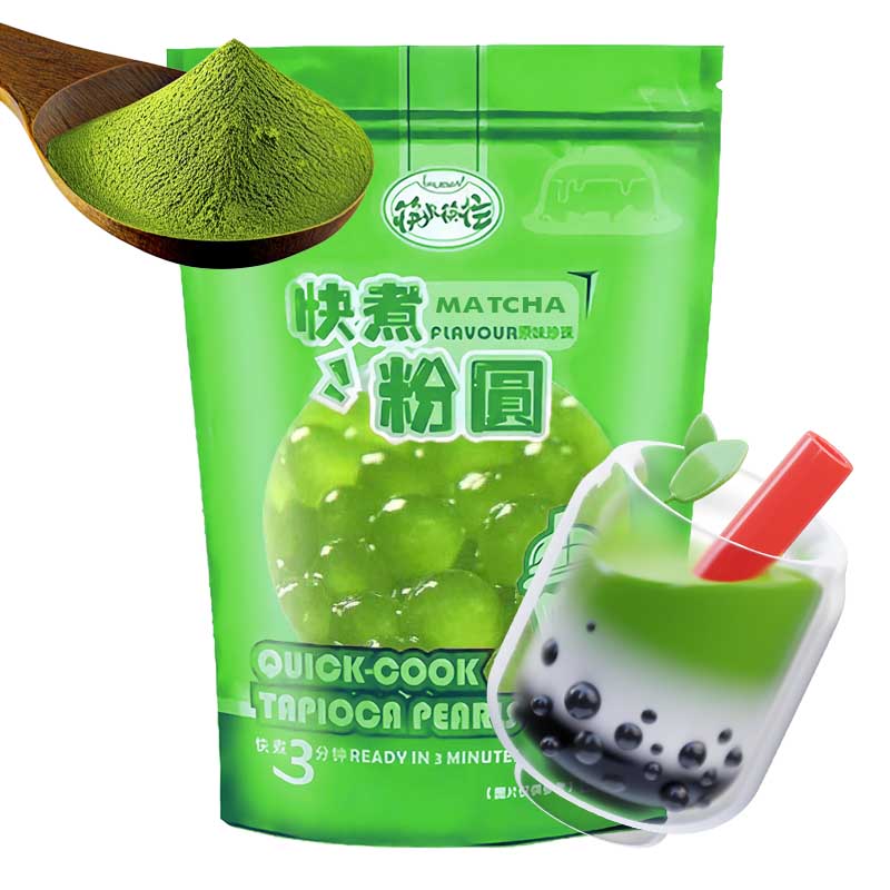 Perlas de tapioca Sabor Matcha 250grs | Bubble tea