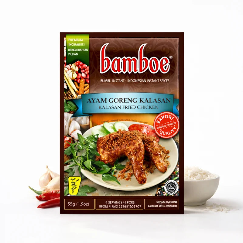 Bamboe Condimento Indonesio para Pollo Frito 69grs | Ayam Goreng Kalasan