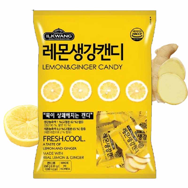 Caramelos de Limón y Jengibre Coreano 250grs |  ILKWANG