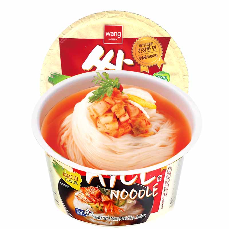 Fideos de Arroz Instantáneo sabor Kimchi 98grs | Korea Wang