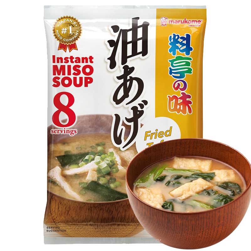 Instant Miso Sopa Aji Tofu Frito y Wakame 152grs | Marukome
