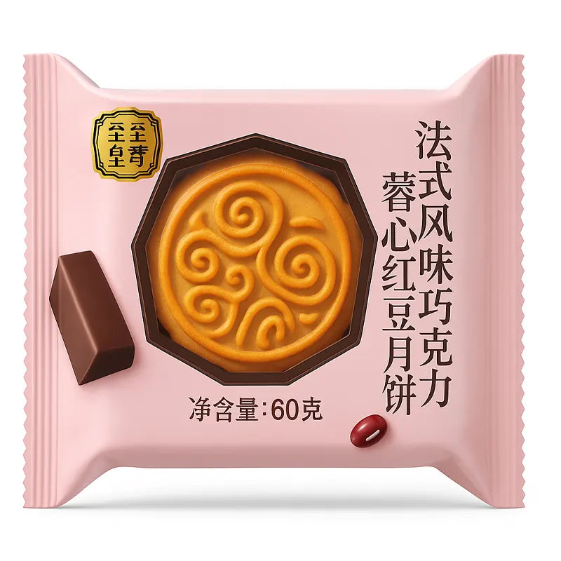 Chocolate and Red Bean Paste Mooncake | 60g