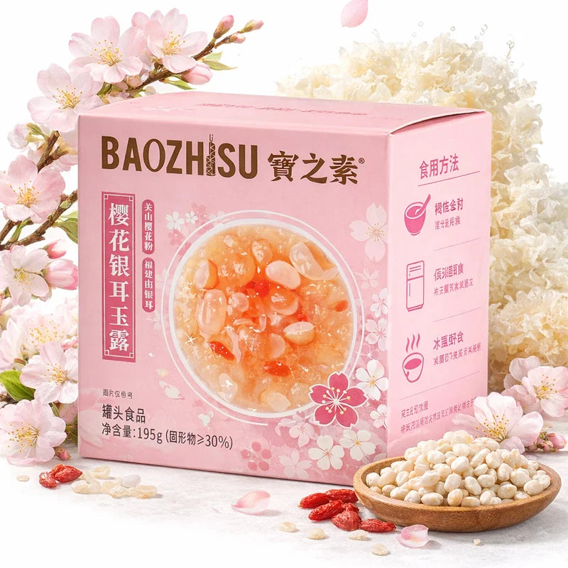 Postre Asiático de Flor de Cerezo, Hongo Blanco y Lichi 195grs