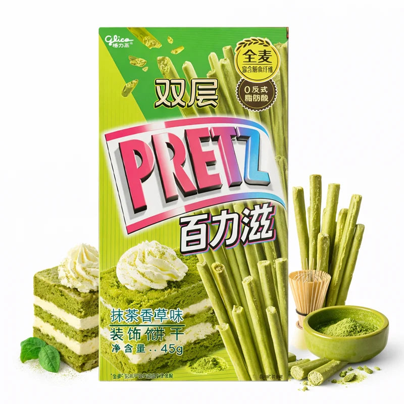 Pretz Palitos de Galleta Sabor Matcha y Vainilla 45grs