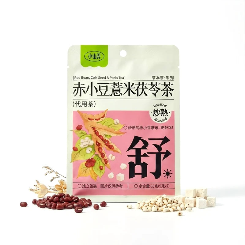 Té Herbal Tostado de Judía Roja, Semilla de Coix y Poria 63grs