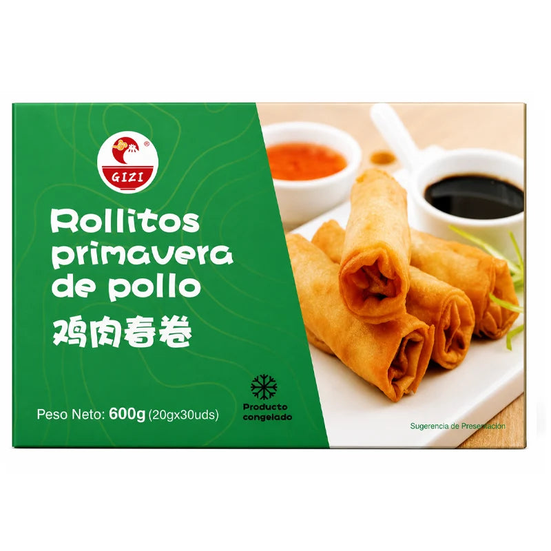 Rolinhos Primavera de Frango 600g