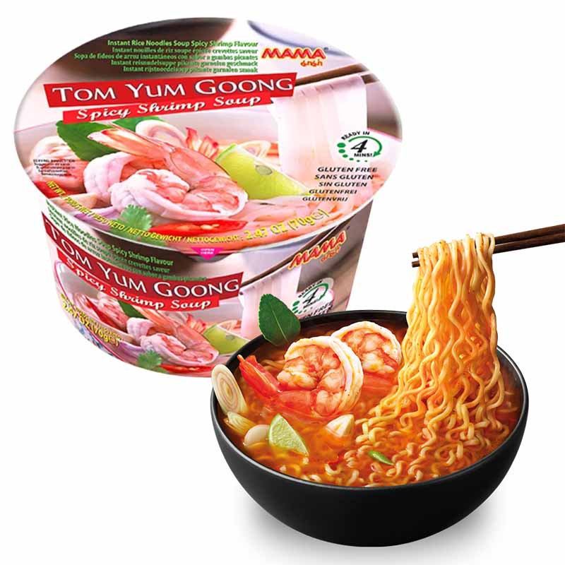 Fideos de Arroz Tom yum Tailandés 70grs