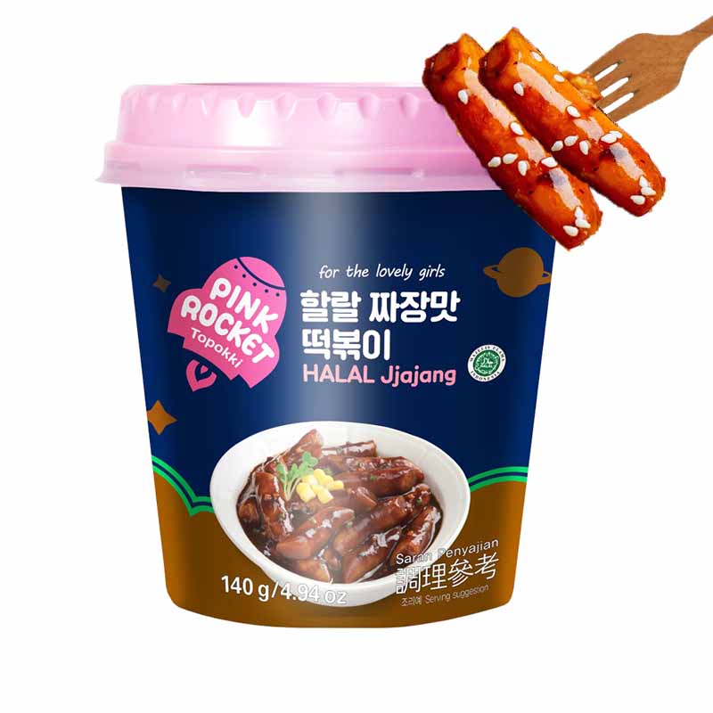 Tteokbokki Coreano instantáneo 140grs | Jjajang| Pink Rocket