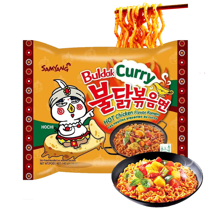 Fideos Ramen Coreano Buldak ULTRA HOT Chicken Curry 140g