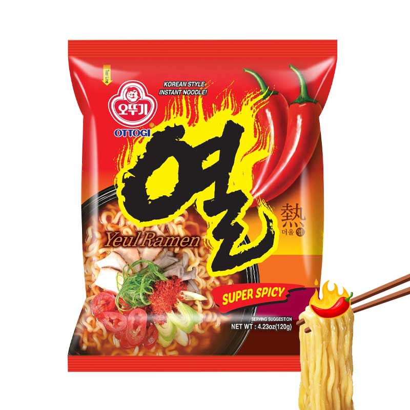 Ramen Coreanos Yeul de Ternera y Pollo | Extra Hot 120g