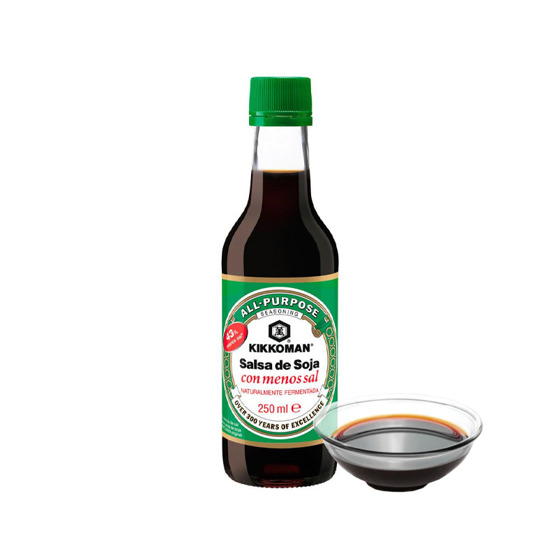 Salsa de soja Baja en Sal 250ml 丨Kikkoman