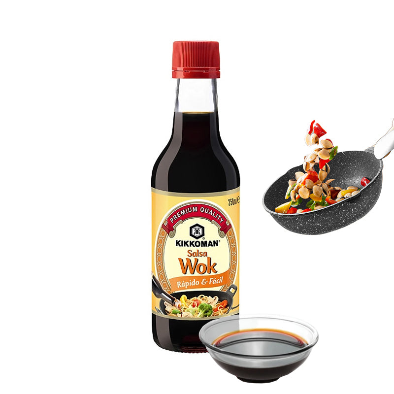 Salsa de soja sukiyaki y wok 250ml 丨Kikkoman