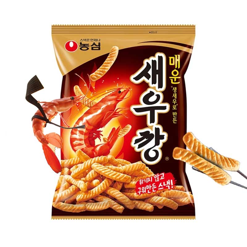 Snack Coreano pan de gamba Picante | Nongshim