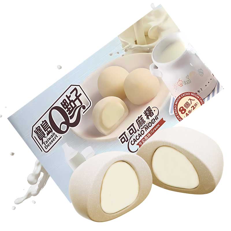 Mochis de Crema con relleno de chocolate blanco 80grs