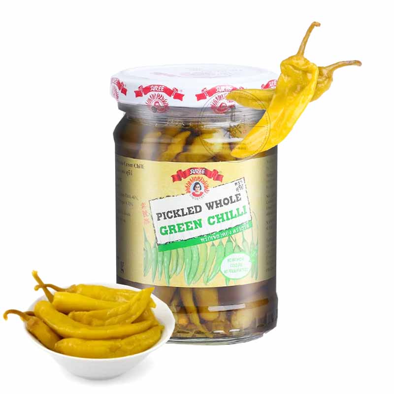 Chile verde entero escabeche Picante Tailandés 227g