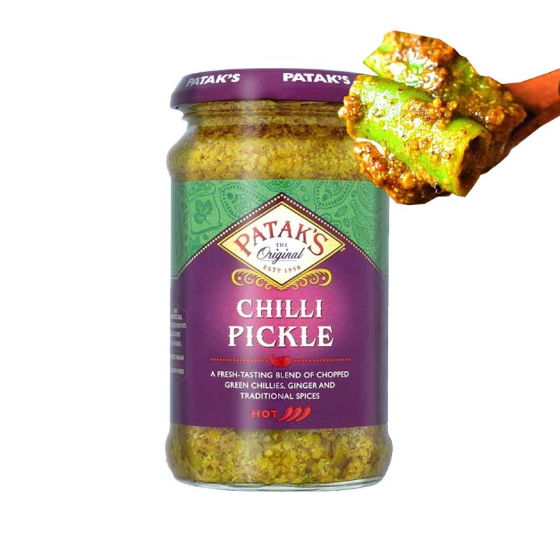 Chili Pickles Indio 283grs | Hari mirch ka achar | Patak's