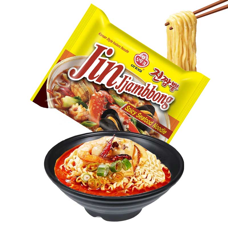 Jjambbong Ramen Noodles 110grs | Spicy Seafood| Ottogi