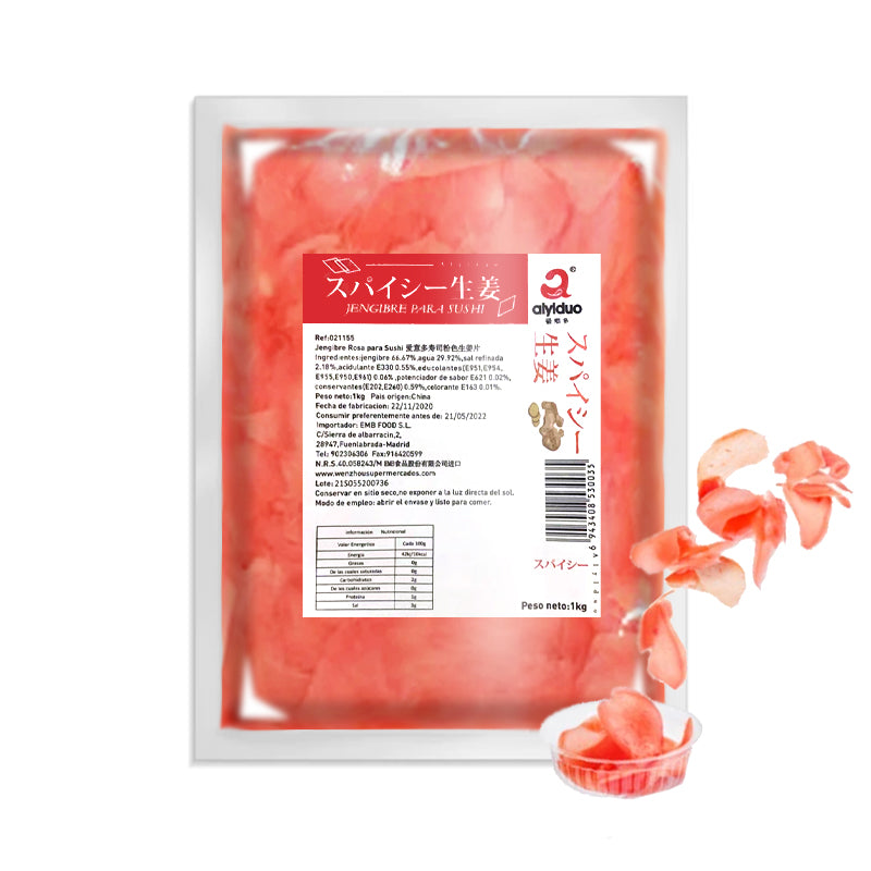 Jengibre rosa japonés para Sushi 1kg