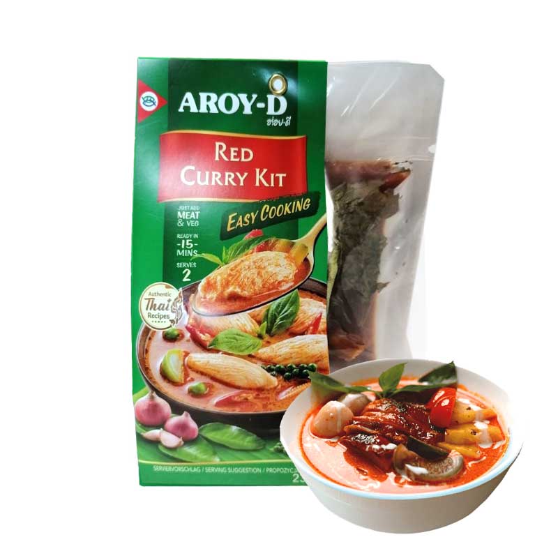 Kit de curry rojo tailandés 232grs | Aroy D