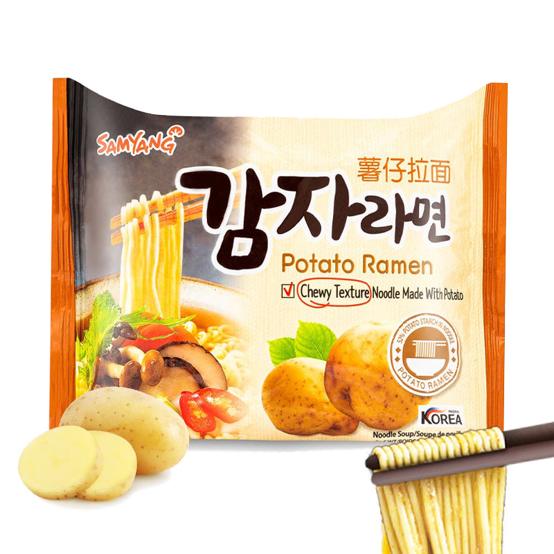 Fideos Ramen Coreano de patata, Carne y Verduras | Samyang