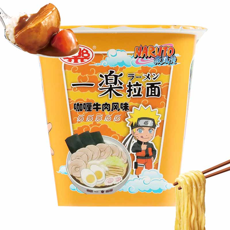 Fideos Ramen Curry y Ternera 91g | Naruto