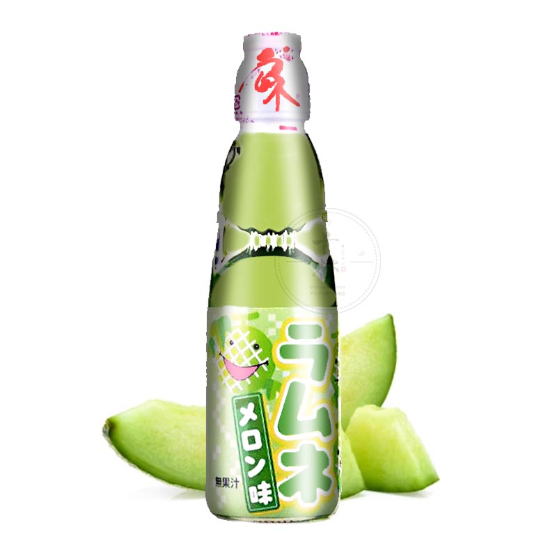Soda japonés sabor a melon 200ml | RAMUNE